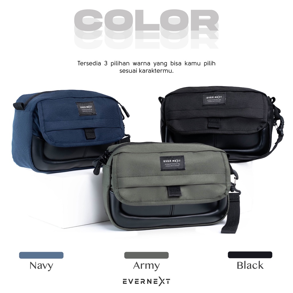 Tas Selempang Pria Sling Pouch Bag Sporty Trendi Casual Branded Distro Pesta Kuliah Hangaout Model Premium Wolfy