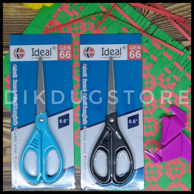 

Gunting Kertas Serba Guna Stainless Steel Murah IDEAL GEN66 Biru