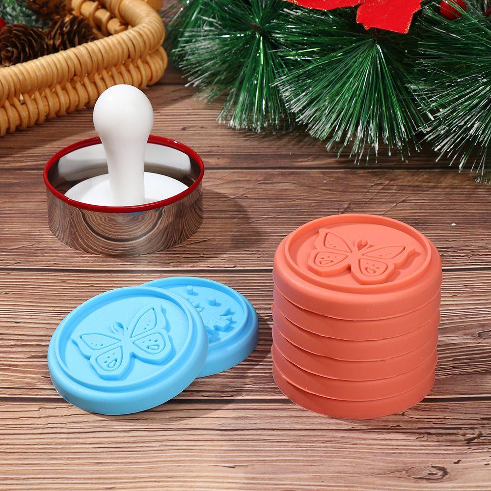 Solighter Cookies Stamp Cetakan Fondant Cake Embosser Biscuit Mould Plunger Cetakan Baking &amp; Pastry