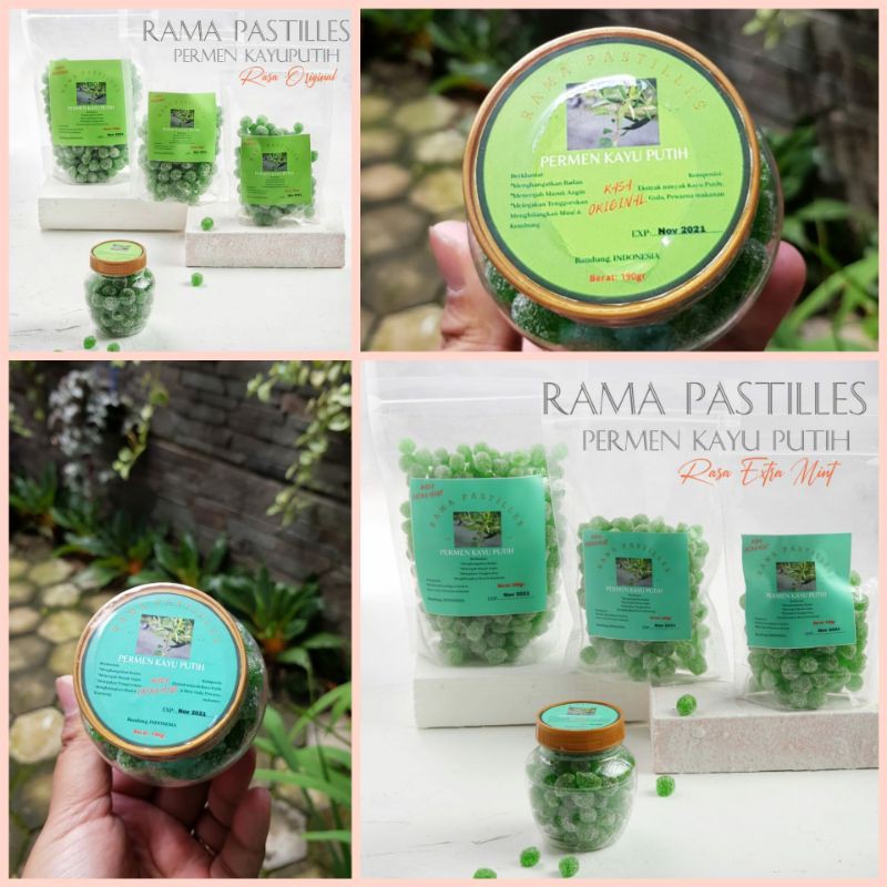 

permen kayu putih rasa mint dan ori