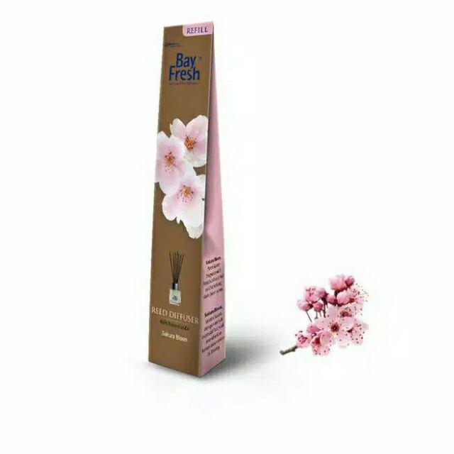 BAY FRESH REED DIFFUSER AIR FRESHENER AROMATHERAPY AROMA THERAPY PENGHARUM RUANGAN BAYFRESH-SAKURA BLOOM REFILL