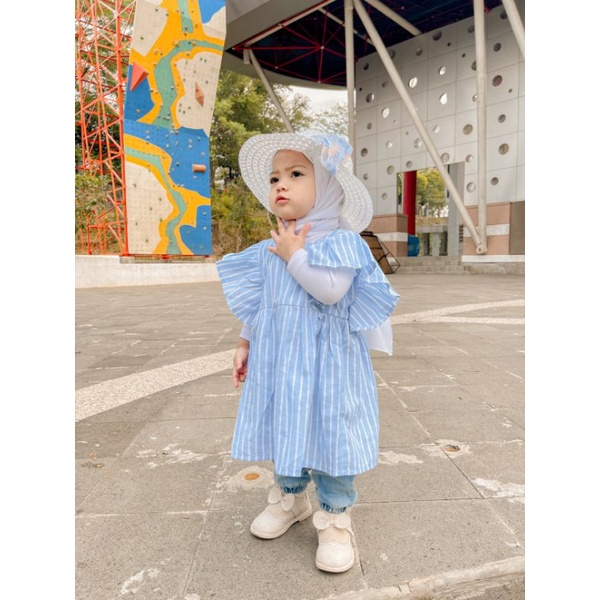 SAMIRA DRESS KIDS RUFFEL DRESS BAJU BAYI PEREMPUAN DRESS KONDANGAN DRESS MURAH ANAK SORA DRESS BUTTE