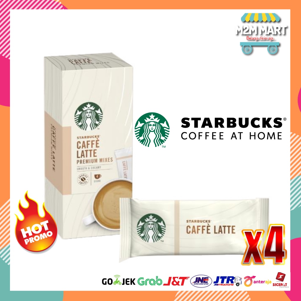 Kopi Starbucks Caffe Latte Coffe Stik Coffeemix Instan Premium
