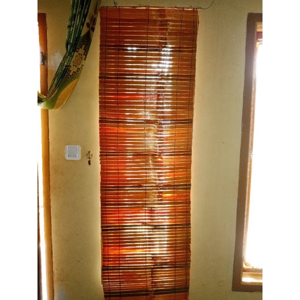 Tirai Bambu minimalis ukuran 50×100 cm