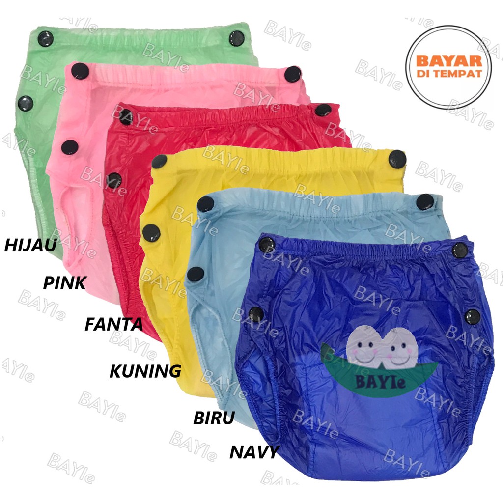 BAYIe - Popok Plastik / Celana Bayi PLASTIK Cuci Ulang / Diapers / Celana Lampin / Clodi Murah