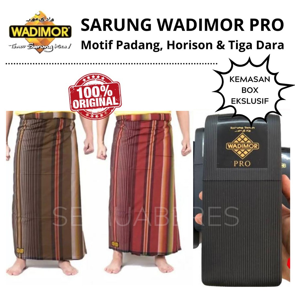 Sarung Pria Dewasa Wadimor PRO Motif Kain Tenun Laki Cowo Sholat Solat sarung dewasa ibadah santri perlengkapan sholat premium baju muslim terlaris M2O4 berkualitas termurah murah remaja sarung lebaran solat terbaru 2023 sholat motif