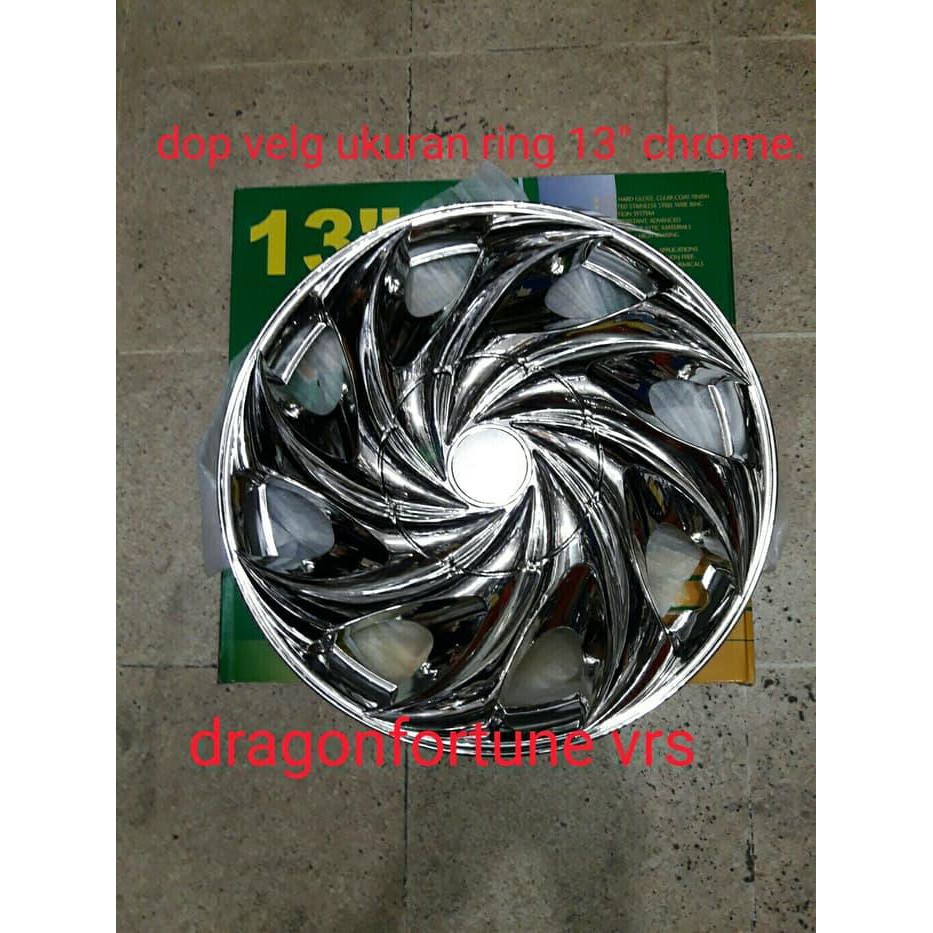 *Otomotif* DOP VELG UKURAN RING 13" CHROME ( UNIVERSAL).