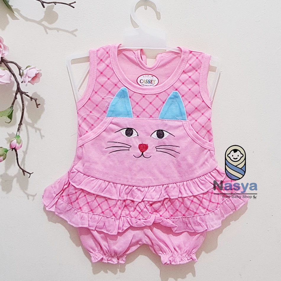 [N-055] Setelan baju perempuan lucu 3-6 bulan NEW ARRIVAL