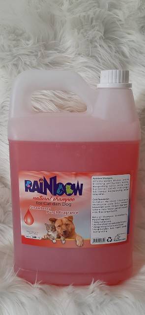 RAINBOW NATURAL SHAMPO 5 liter untuk anjing dan kucing