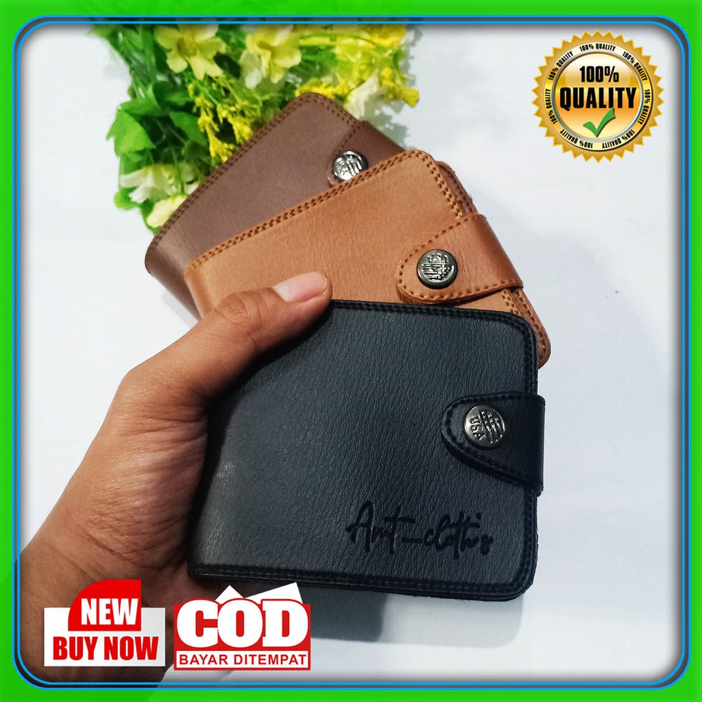 Dompet Pria Lipat Branded AMT Kancing terbaru COD