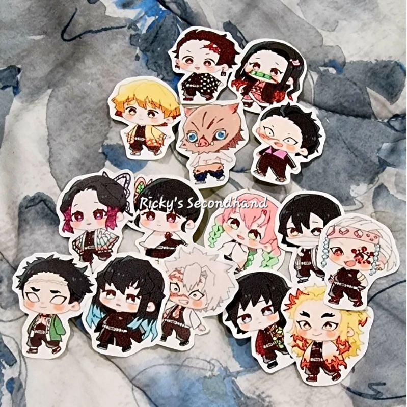 

Sticker Demon Slayer anime stiker Waterproof Anti Air lucu Kimetsu no Yaiba KNY