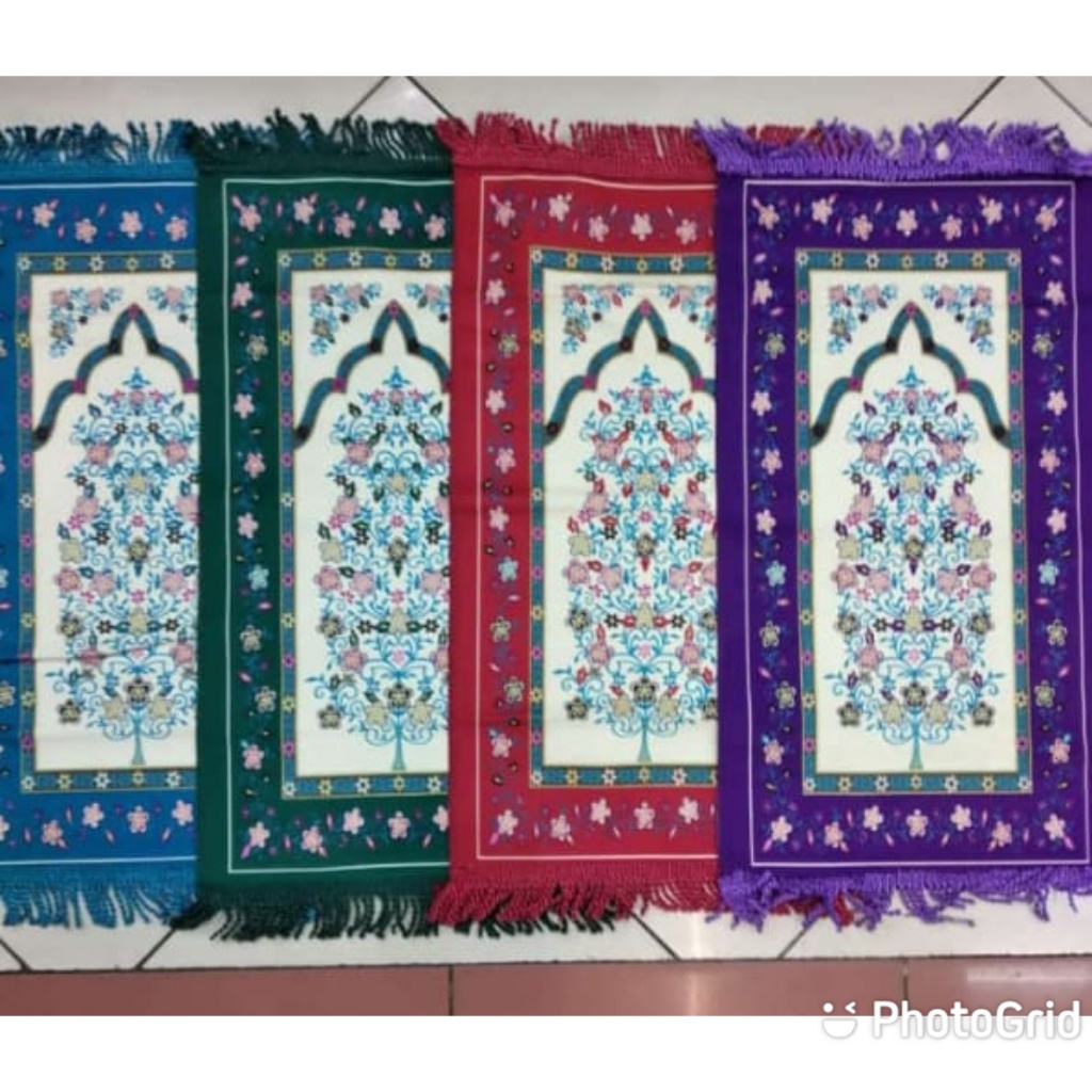 Sajadah muka iran motif kembang