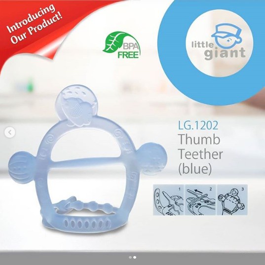 Little Giant Silicone Thumb Teether Gigitan Bayi LG1202