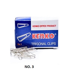 

INDOMART KENKO TRIGONAL CLIP SEGITIGA KLIP KERTAS NO. 3 @10box