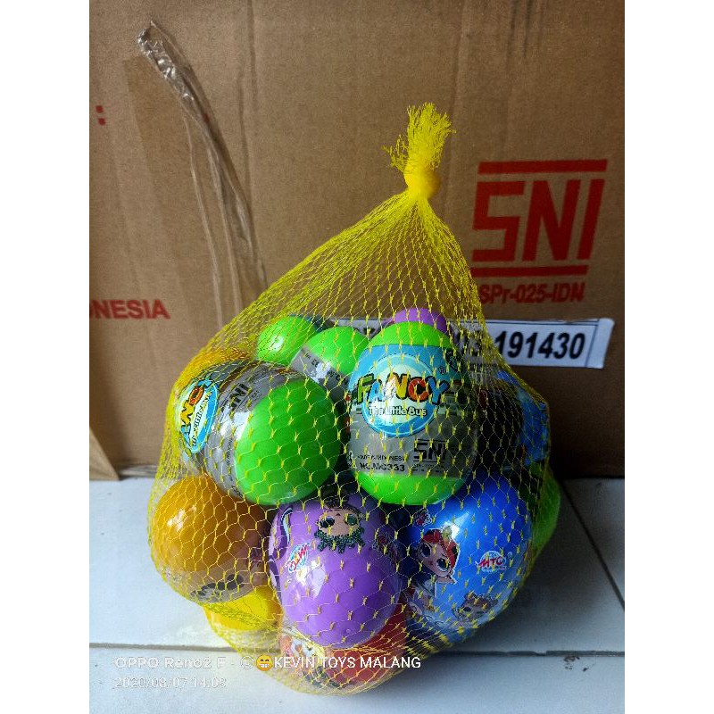 MC 333-1 super egg big surprice / telur mainan ukuran besar berhadiah lucu kevin toys malang