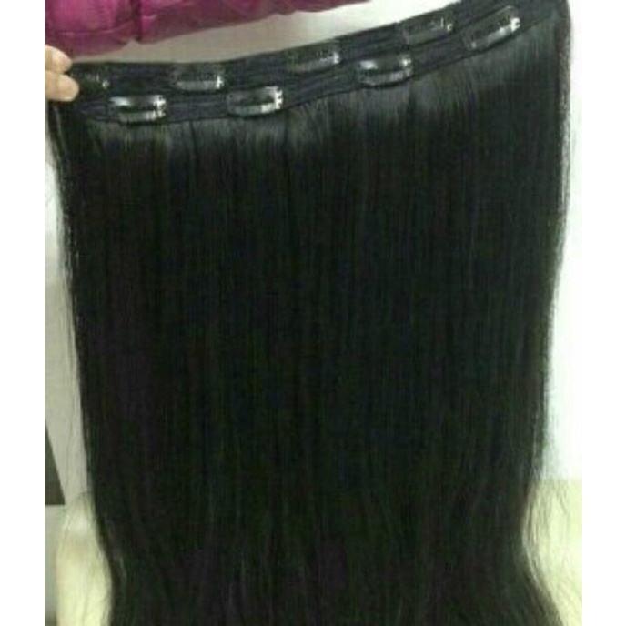 Hair clip rambut asli