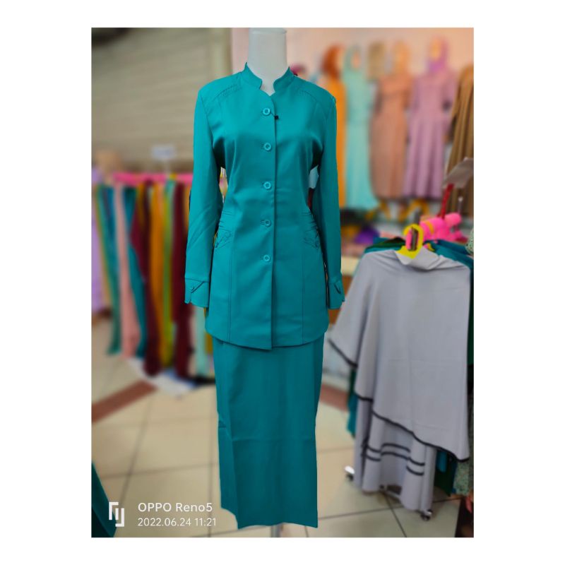 SETELAN BLAZER BAJU SERAGAM TOSCA POLOS READY STLN ROK & CELANA BY CRISTA BLAZER