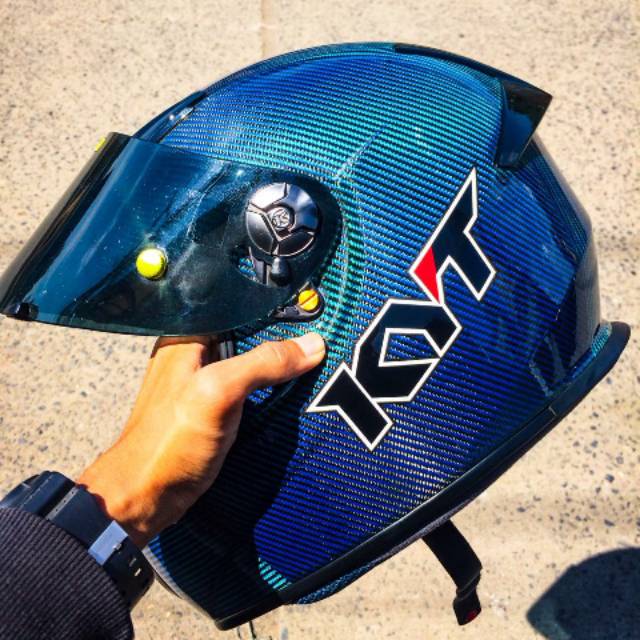 KYT KR1 Carbon Blue