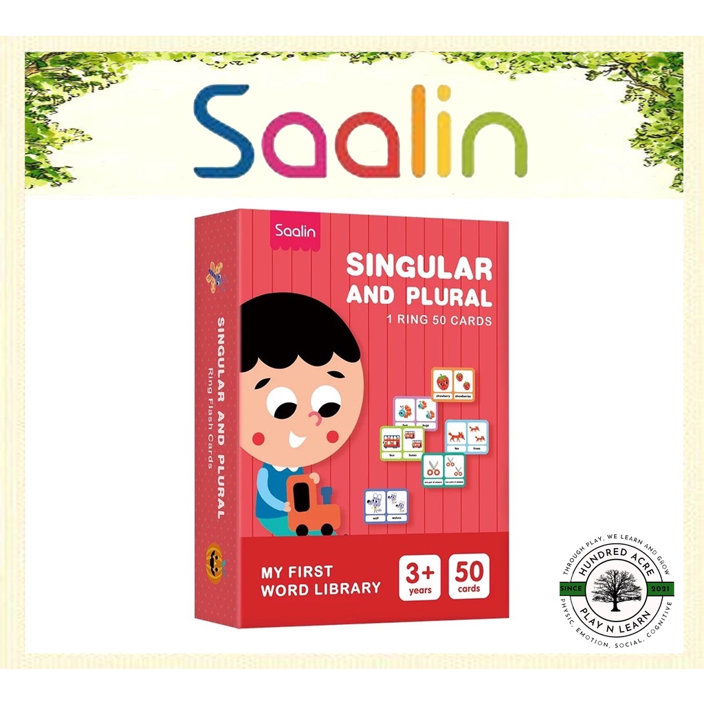 Saalin Singular and Plural [My First Word Library Flash Cards]