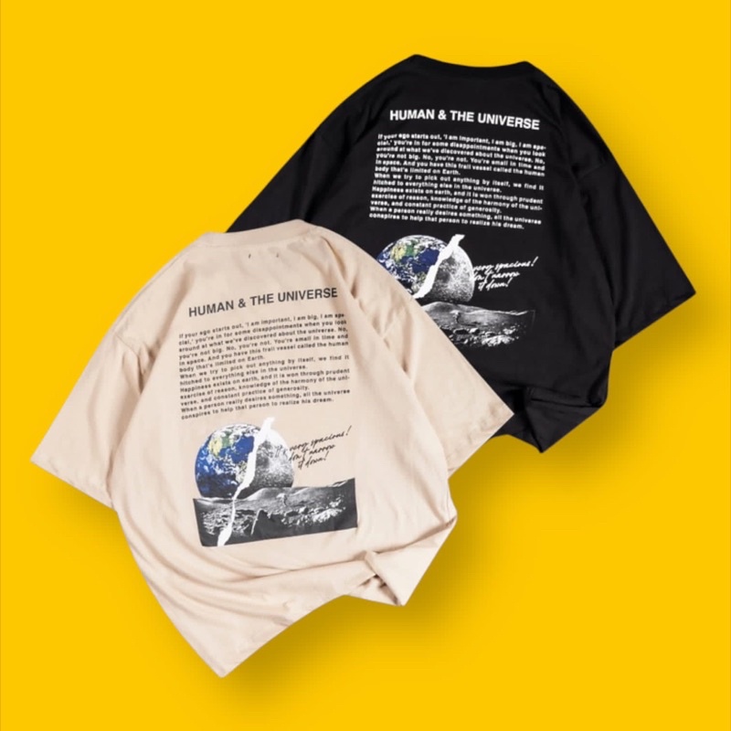 T-SHIRT | OVERSIZE | HUMAN & THE UNIVERSE | CREAM