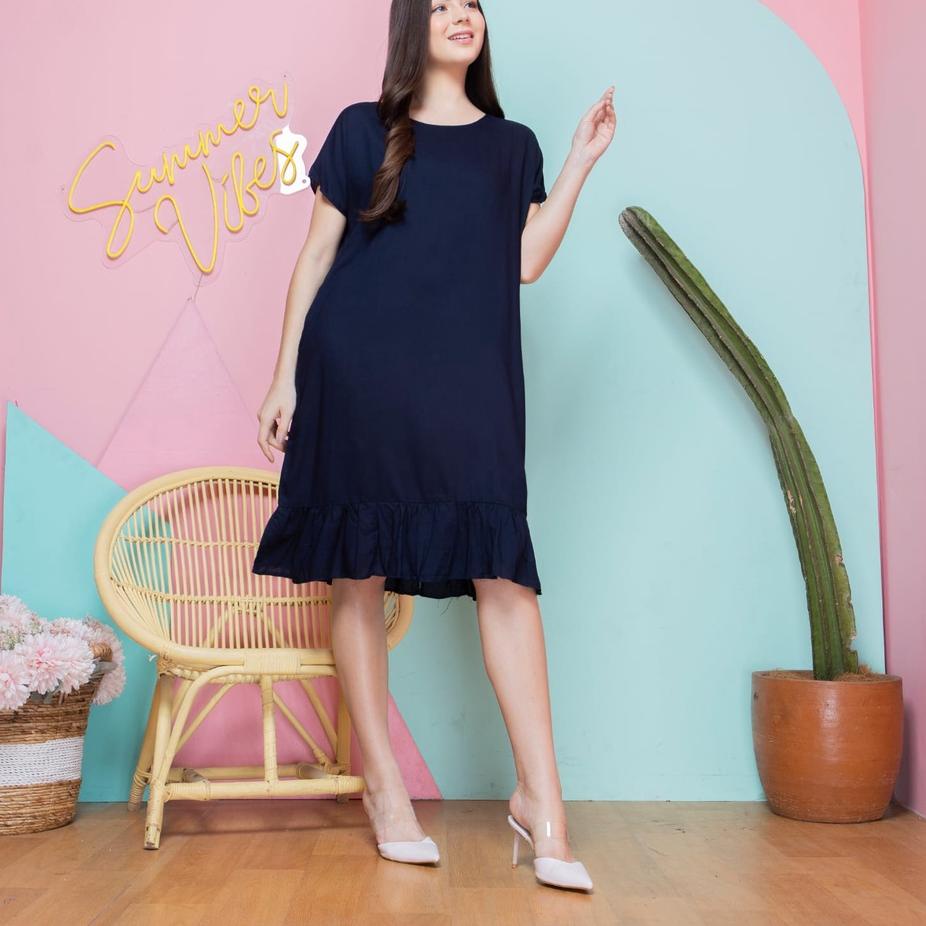 Muraaaahh.. DASTER RUFFLE WANITA BUSUI RESLETING DEPAN BUMIL KEKINIAN MODEL KOREA JEPANG REMAJA MIDI