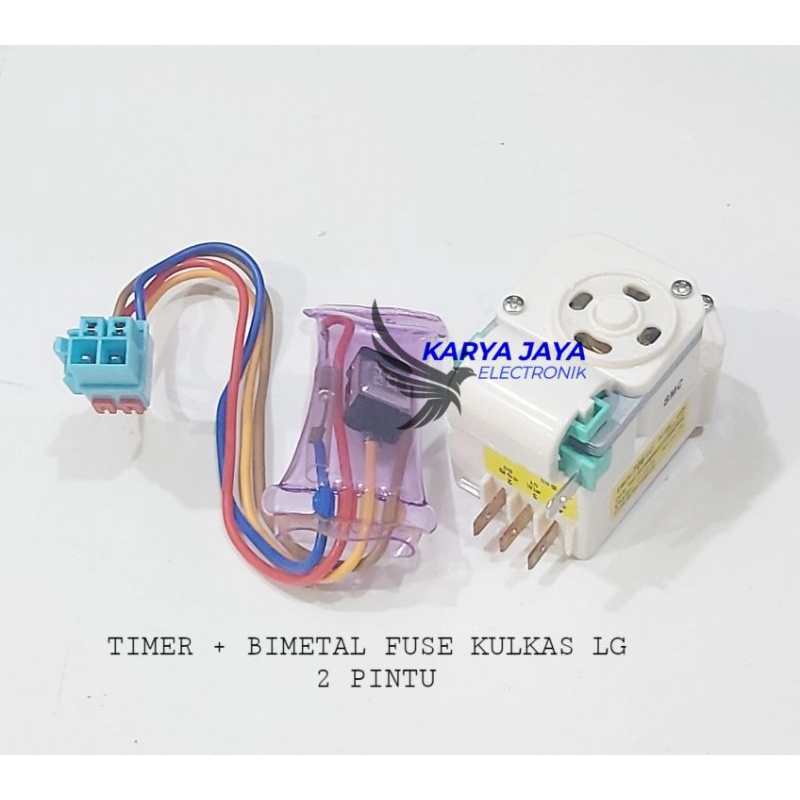 Timer Defrost Bimetal Fius Kulkas LG 2 PINTU 1 Set