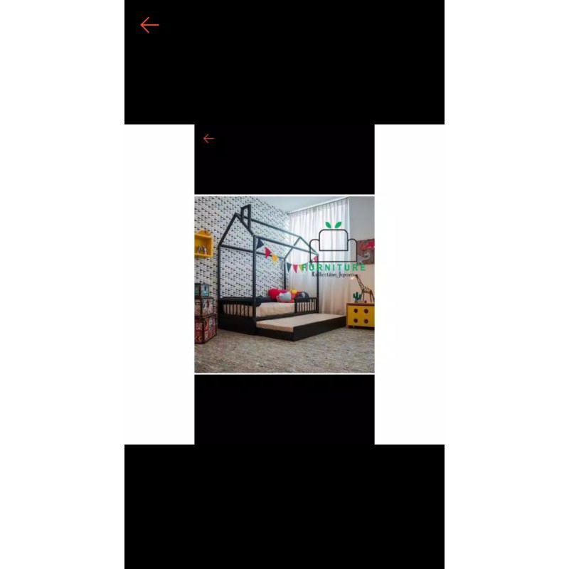 tempat tidur anak minimalis modern 90 x 200