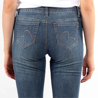  Celana  Jeans Wanita Panjang Cutbray  High  Waist  City Jeans 