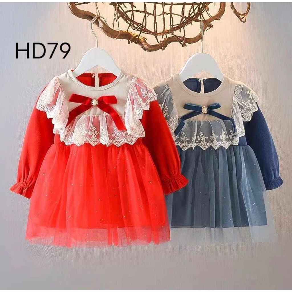 dress anak perempuan tutu big bow dress tile anak balita cewek dress CELLIN BELLA renda tile tunik anak perempuan dress lengan panjang midi