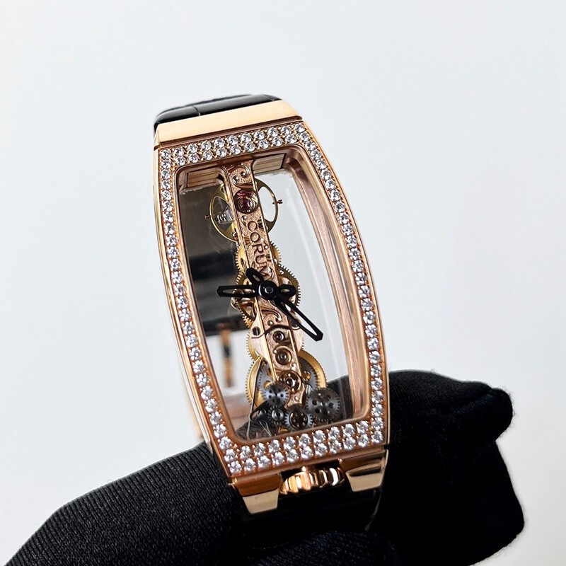 Corum Kunlun (corum) Golden Bridge Series B113/03842 Rose Gold Diameter 21mm Table Manual Mechanical