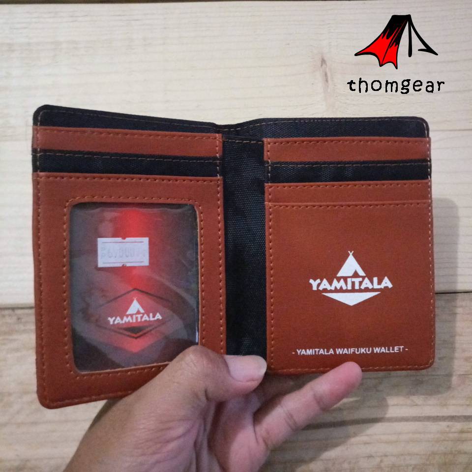 Thomgear Yamitala Dompet Lipat Resleting Outdoor Bahan Kanvas Dan Kulit Sintetis Berkualitas