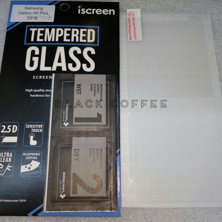 Tempered glass samsung A6 plus tempered glass iScreen bening