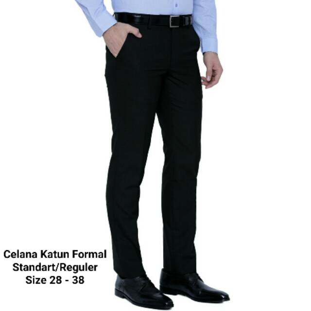 Celana katun formal celana katun pria