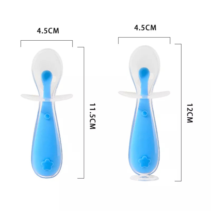 BIANCA - Sendok Silikon Anti Sedak / Training Spoon + Suction