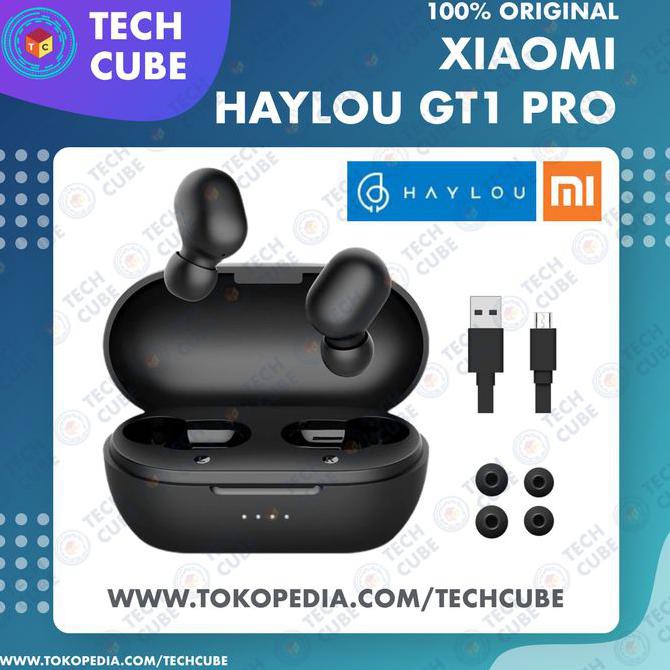 Xiaomi Haylou Gt1 Pro Tws Wireless Earphone Bluetooth 5.0 Touch - Hitam Termurah