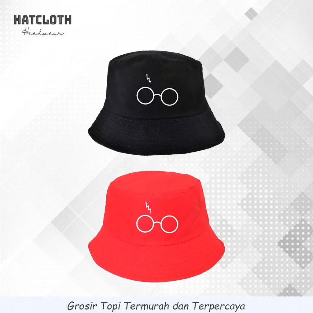 Topi Bucket Kacamata Petir