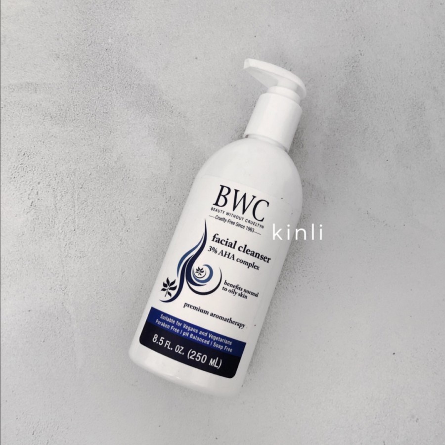 BWC beauty without cruelty 3% AHA complex facial cleanser 59ml vegan