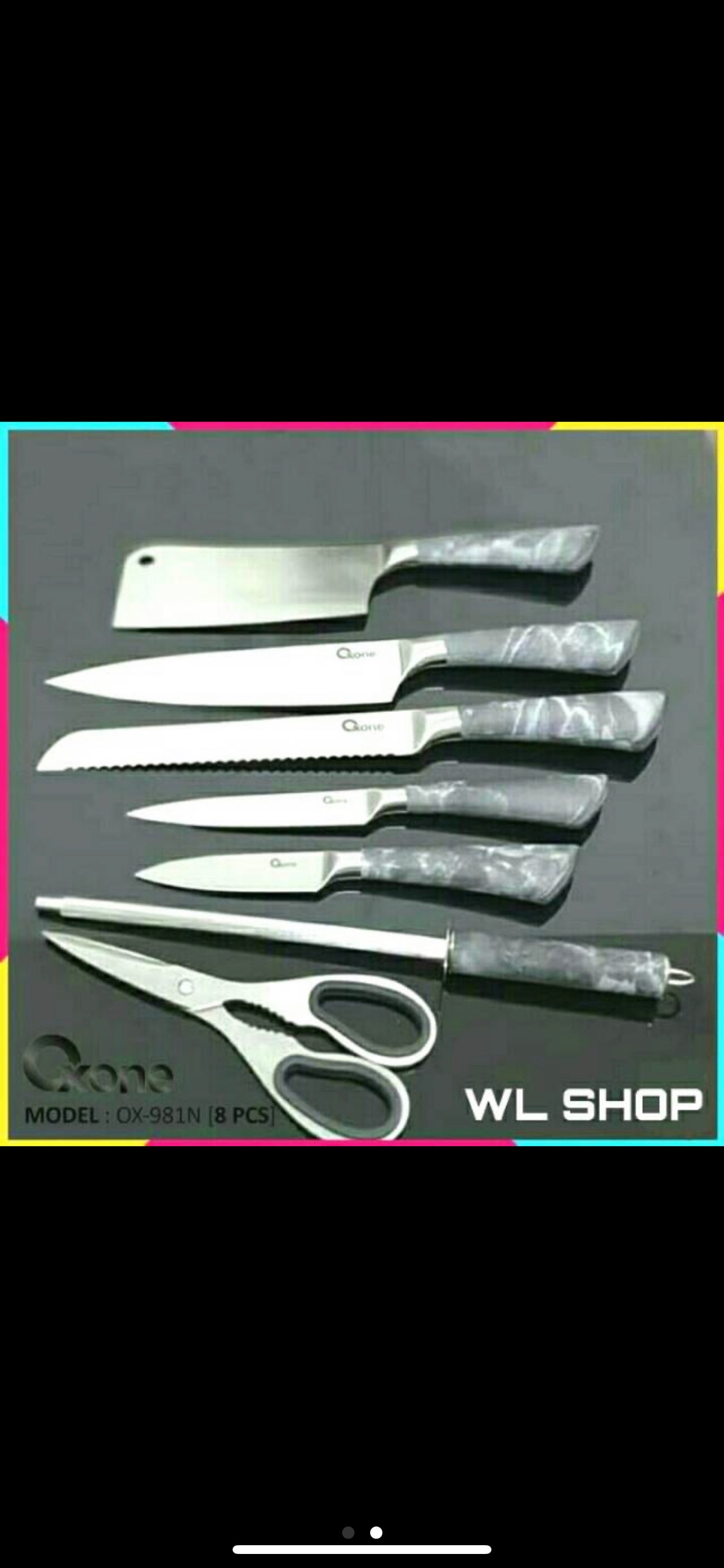 Oxone Ox-981n Butterfly Knife Set Pisau Stainless Dengan Gunting Premium Pemotong Tajam Ox 981n 981