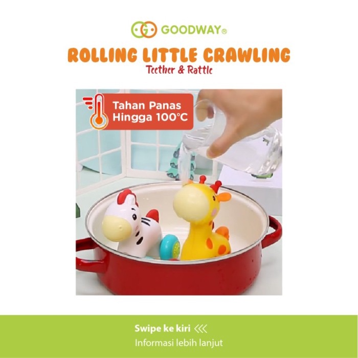 GOODWAY Rolling Little Crawling Animal Series Mainan Edukasi Anak