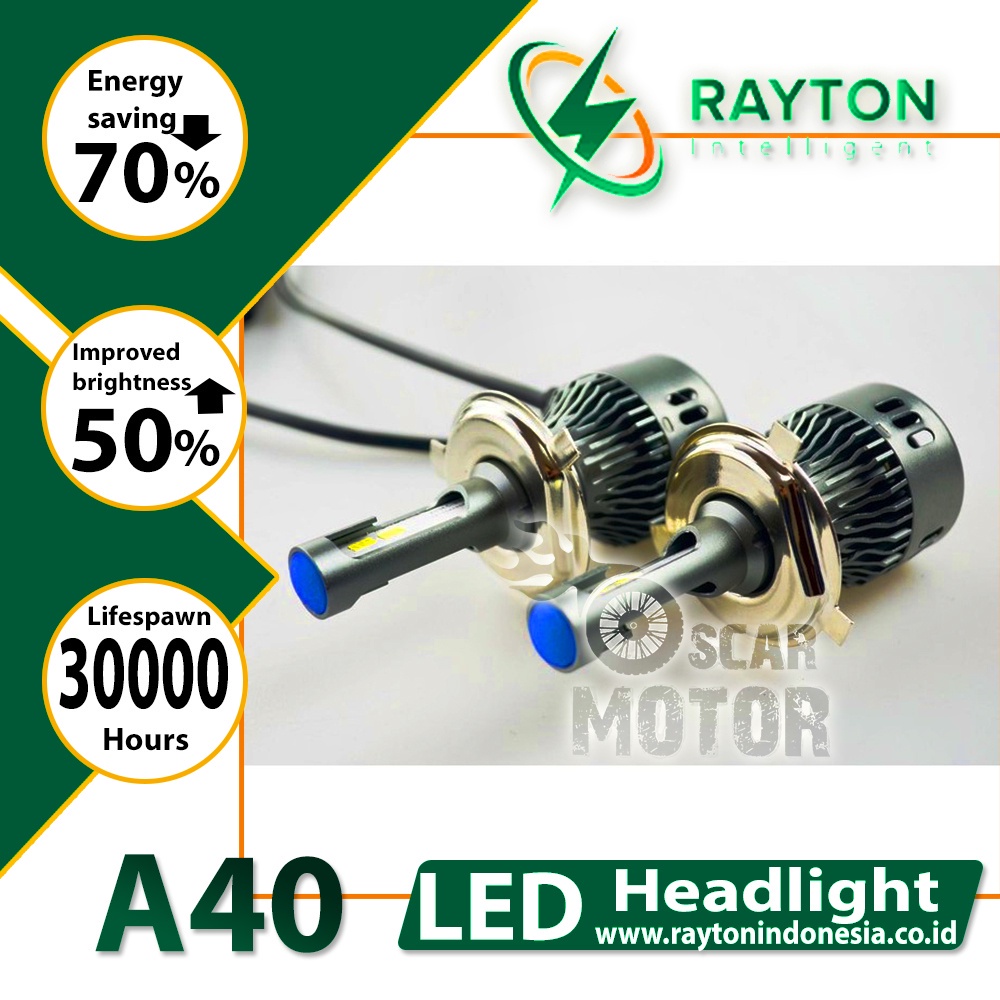 LAMPU UTAMA MOBIL DEPAN SET RAYTON RTD H4 H11 ALUMINIUM HID TEMBAK NEW motor