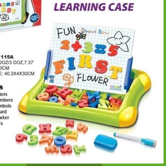 Toy-010 Mainan Edukasi Papan Tulis Gambar Huruf Angka/ Magnetic Board - Magnetic Board