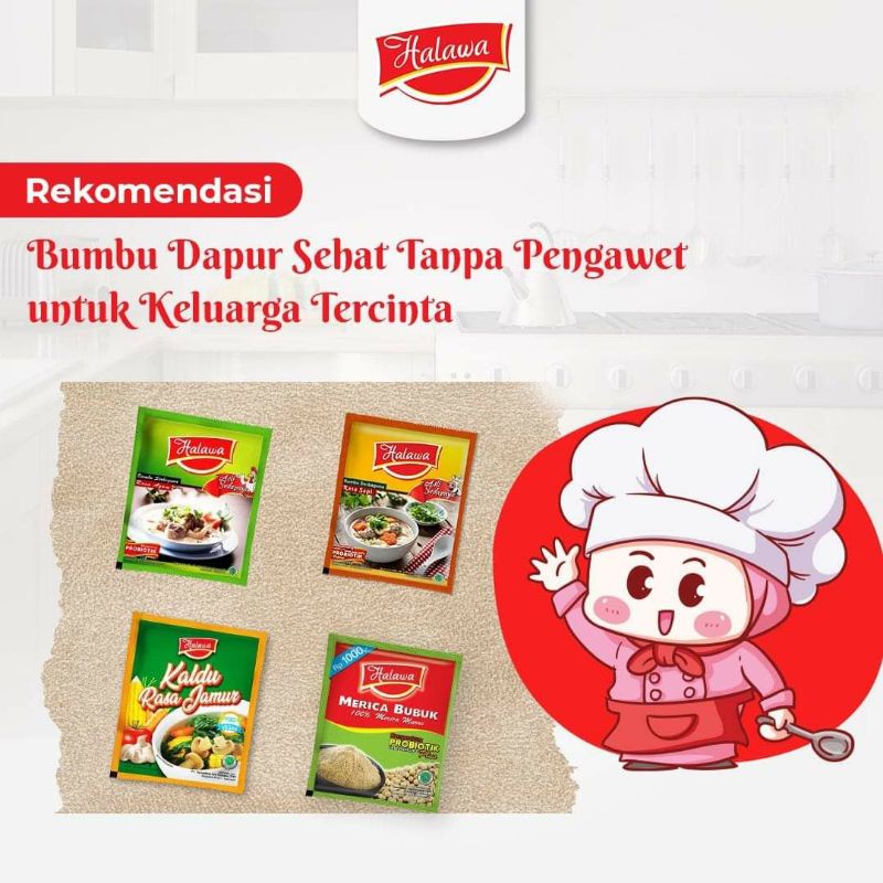 

HALAWA KALDU ALAMI Halawa bumbu probiotik / Kaldu alami Tanpa MSG / Mpasi bayi