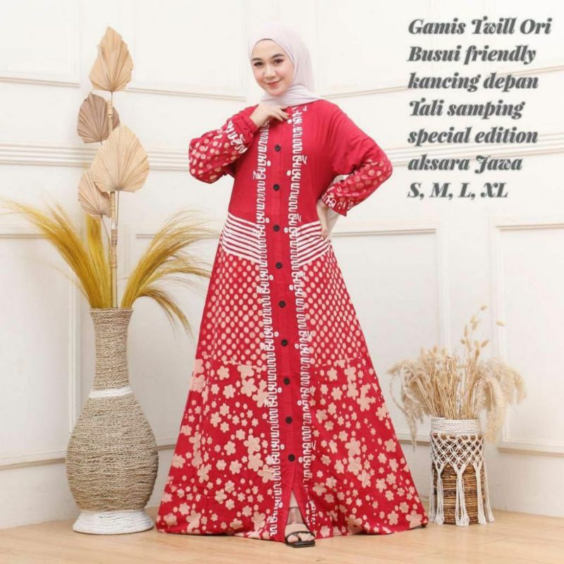 gamis twill ori aksara