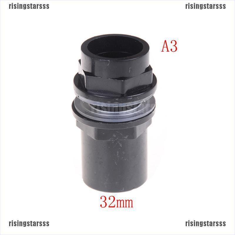 RSID span-new Black Straight Tube Pipe Fitting Connector PVC Joint Fish Tank Aquarium Pi jelly