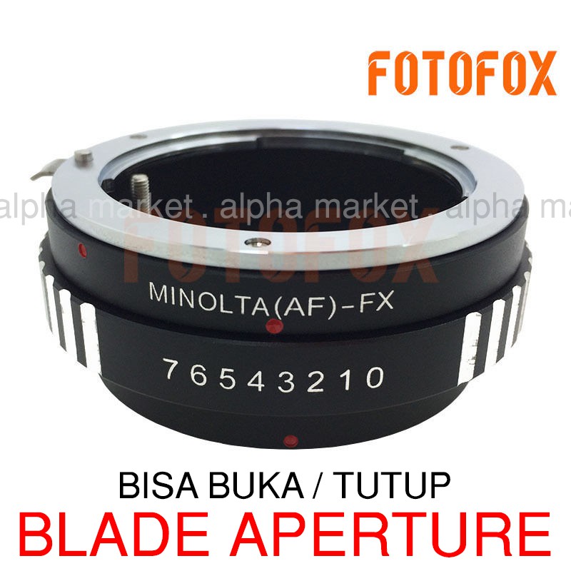 Adapter Converter Lensa Lens Sony Minolta Alpha A mount SLT DSLR AF MA to ke Kamera Fujifilm Fuji Fx