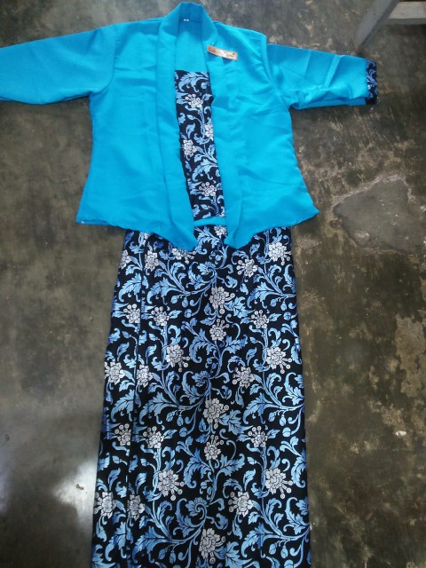 [couple Biru Saja] Srg 732 Couple Rovella Sarimbit Batik Modern Prada Kutu Baru Seragam Pesta Muslim