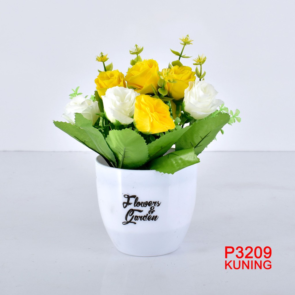 COD/ HMPU TANAMAN BUNGA HIAS POT TANAMAN HIAS DEKORASI RUMAH DAN BUNGA PLASTIK P3209-4