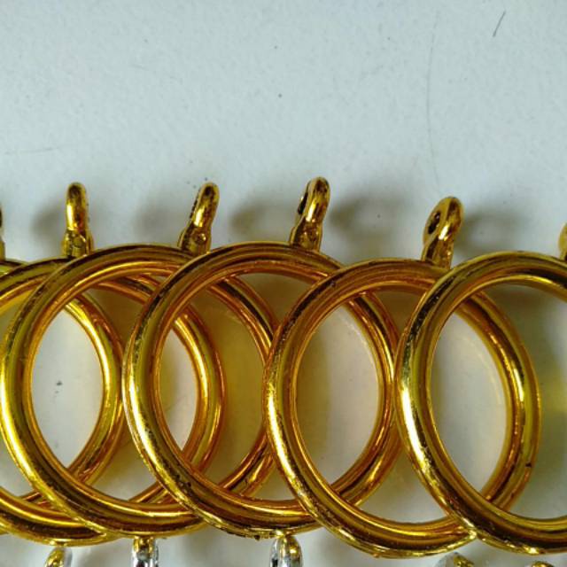 Ring Gorden /Ring Rel Gorden /Ring Tiang Gorden /Cincin Rel Gorden Gold 10pcs