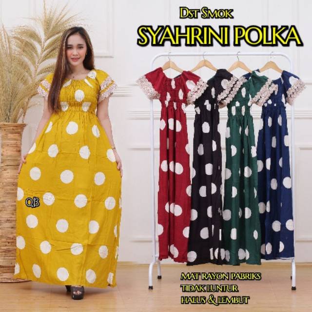 Daster Syahrini polka