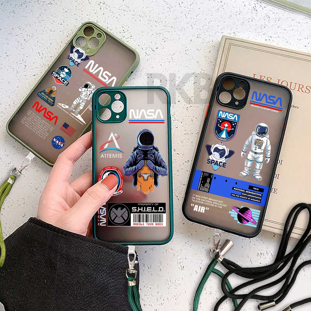 CASE MY CHOICE BLACK DOVE TALI LANYARD ASTRO NASA CASE CASE REALME C25 C21 C12 C21Y C2 REALME 7 REAL